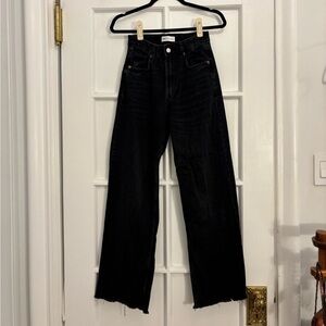 Zara Black Wide-Leg Jeans